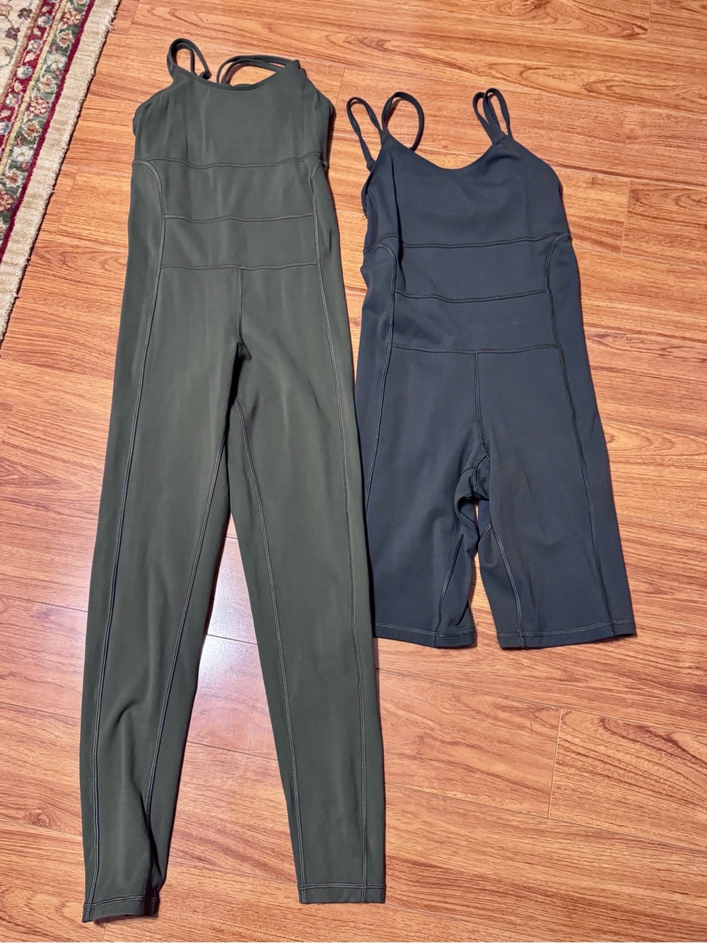 Universal Standard Olive Green Strappy Full-Length Jumpsuit